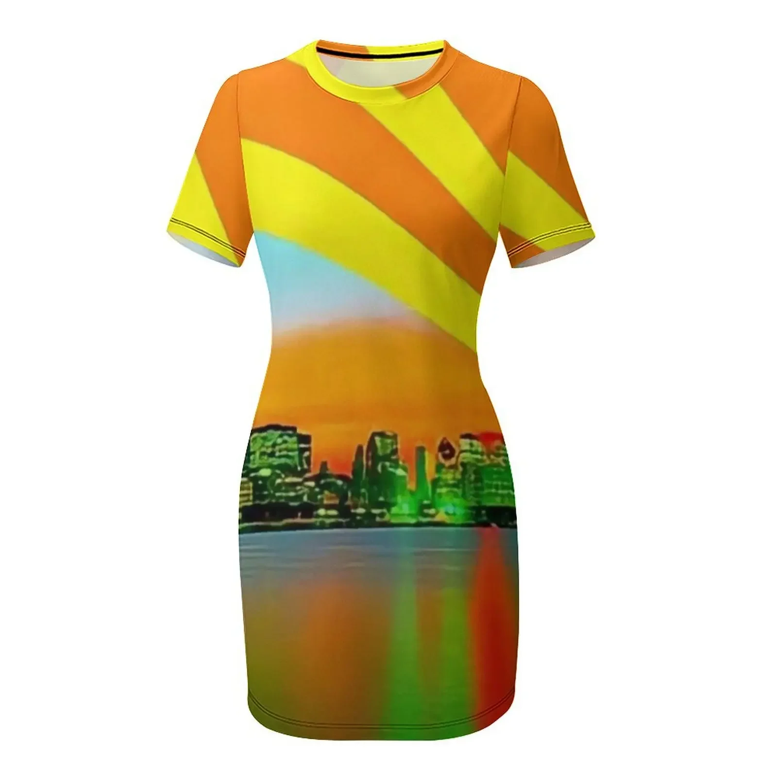 Sunset on Boognish Short-Sleev - Summer Clothing Online recension och pris