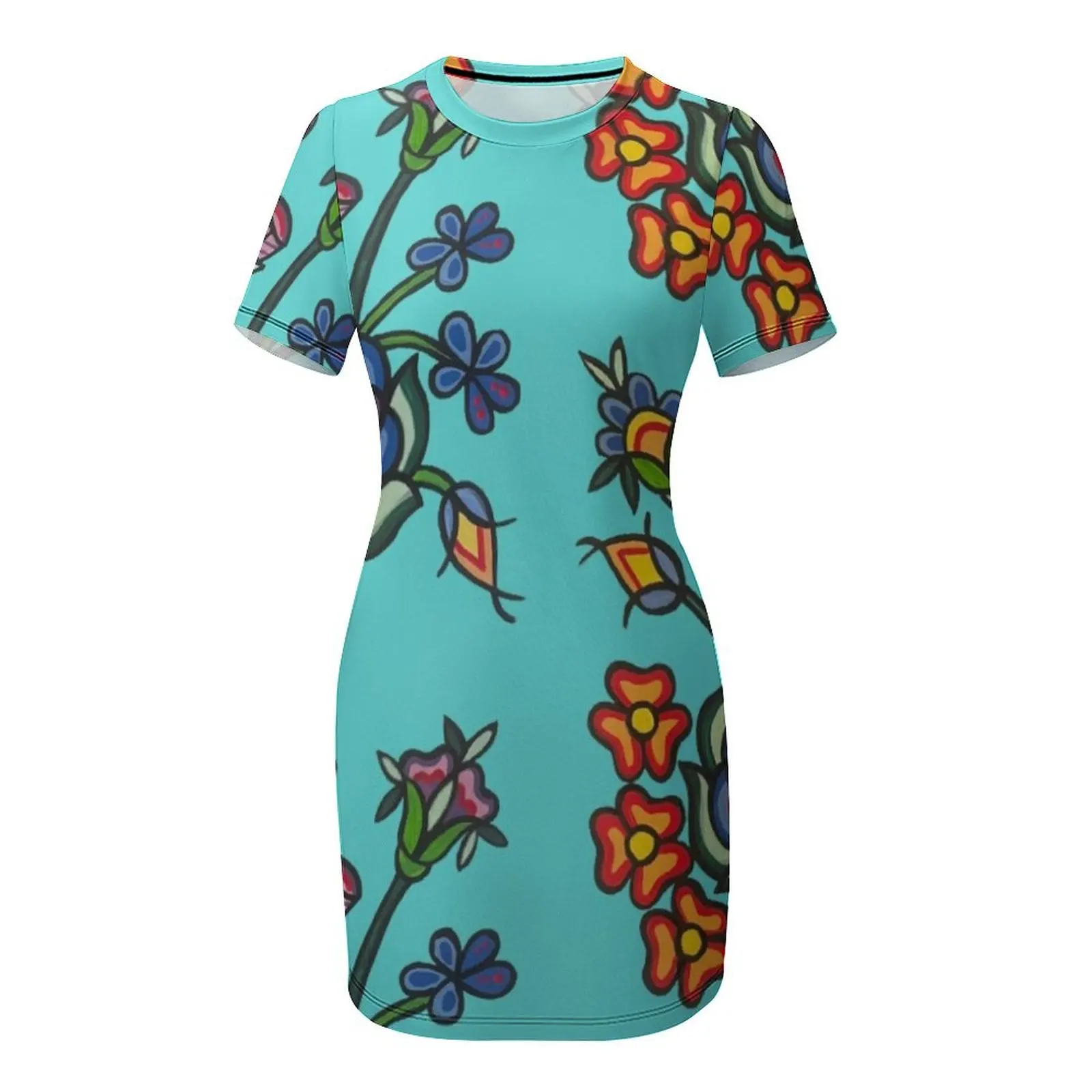 Happiness Blooms on aqua blue  - Summer Clothing Online recension och pris