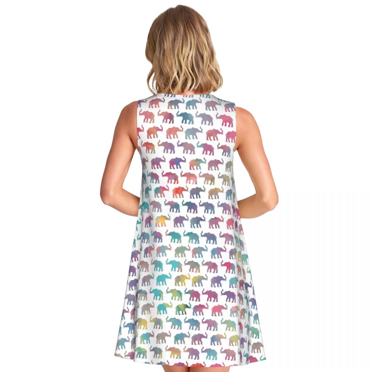 Colorful Elephant Tank Dress E - Summer Clothing Online recension och pris