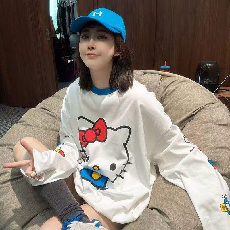 Long-Sleeved Hello Kitty Summe - Summer Clothing Cartoon recension och pris