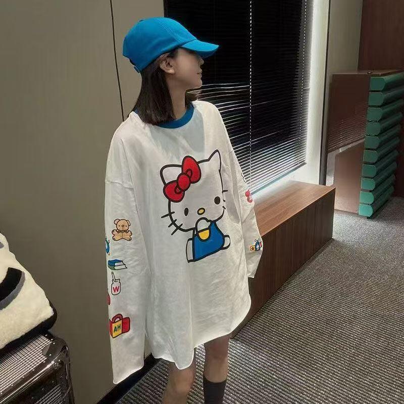 Long-Sleeved Hello Kitty Summe - Summer Clothing Cartoon recension och pris