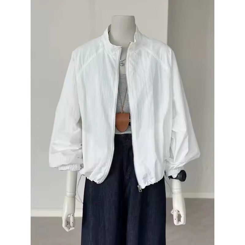 Korean Women Long Sleeved Suns - Crew Clothing Summer Jacket recension och pris