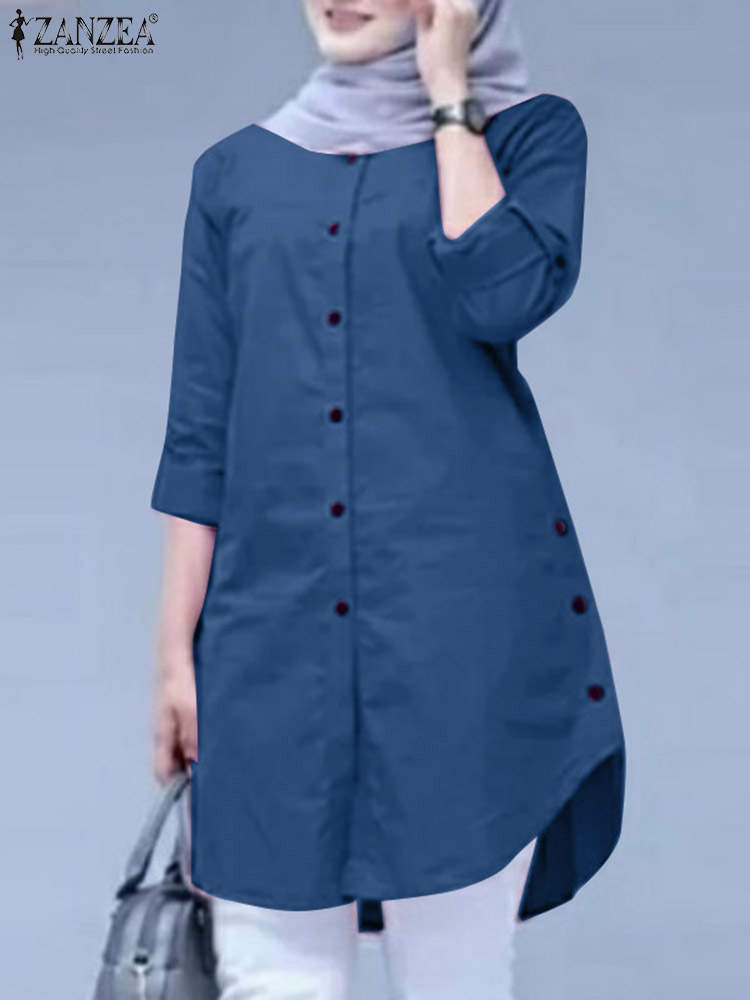 2026 ZANZEA Spring Shirt Fashi - Summer Clothing Hijab recension och pris
