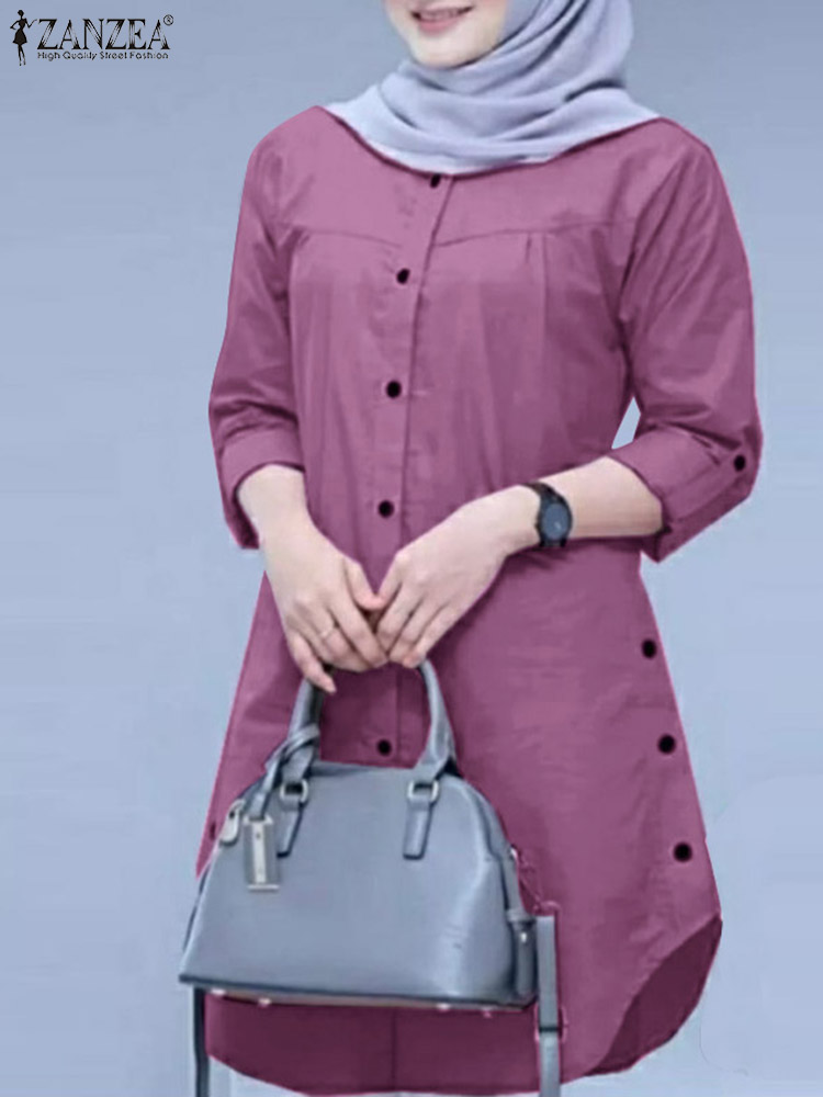 2026 ZANZEA Spring Shirt Fashi - Summer Clothing Hijab recension och pris