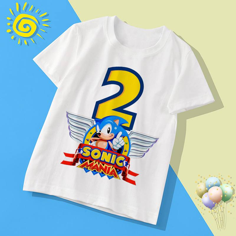 New Sonics Kawaii T-shirt Cart - Summer Clothing Cartoon recension och pris
