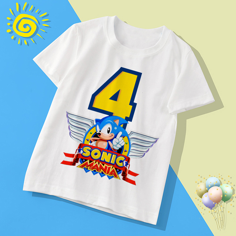 New Sonics Kawaii T-shirt Cart - Summer Clothing Cartoon recension och pris
