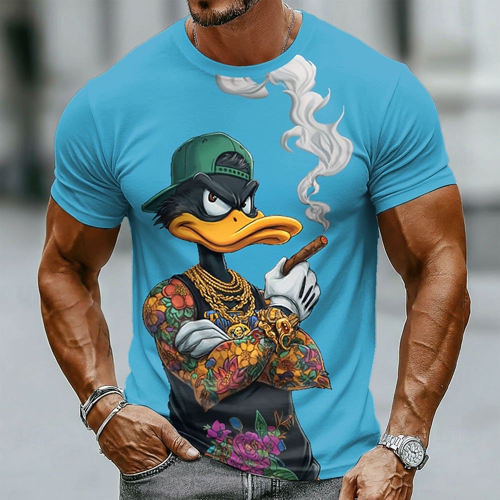 Funny 3D Grumpy Black Duck in  - Crew Clothing Summer Jacket recension och pris