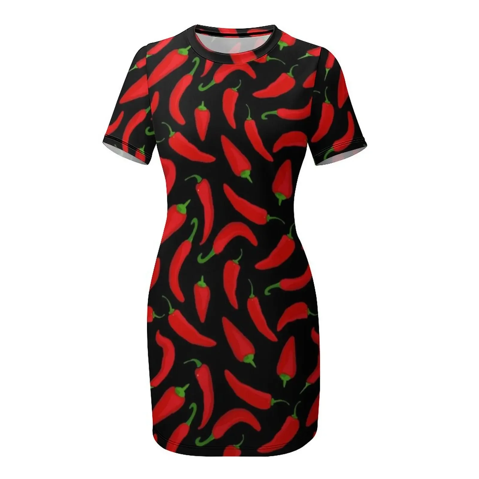 Red Chilli Pepper Pattern on B - Summer Clothing Online recension och pris