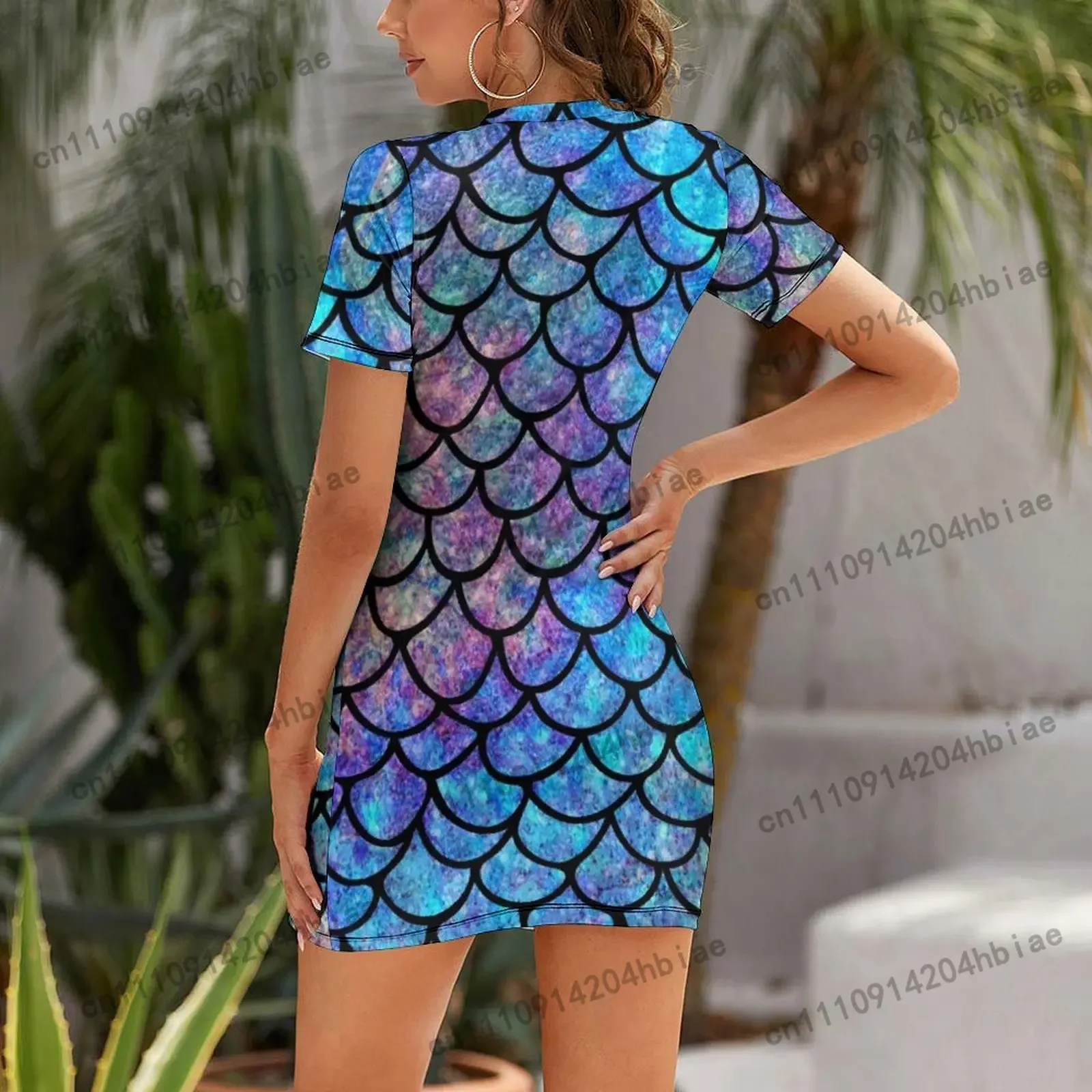 Colorful Mermaid scales Short  - Summer Clothing Juniors recension och pris