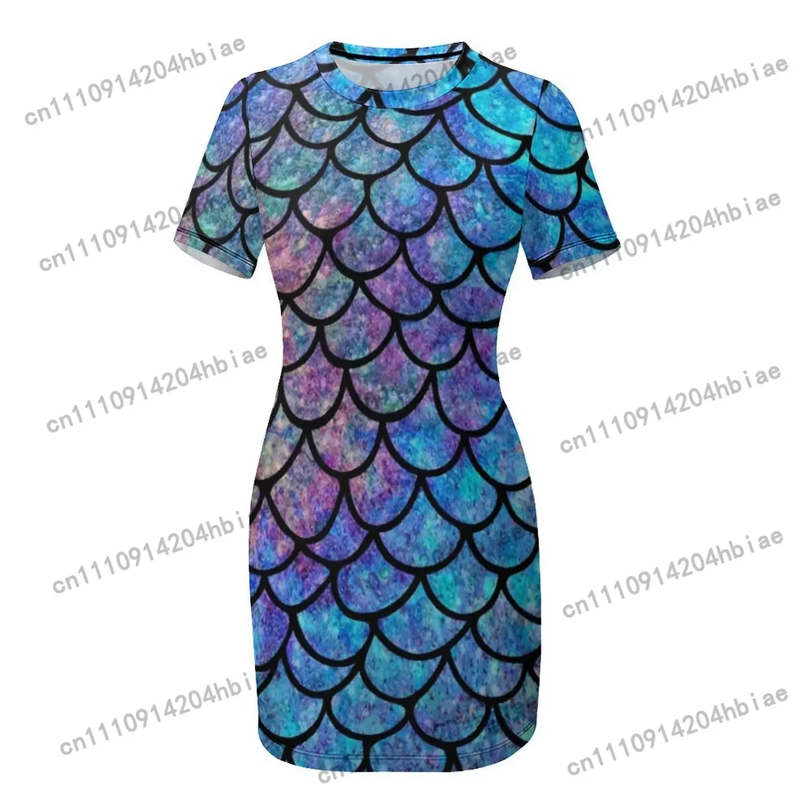 Colorful Mermaid scales Short  - Summer Clothing Juniors recension och pris