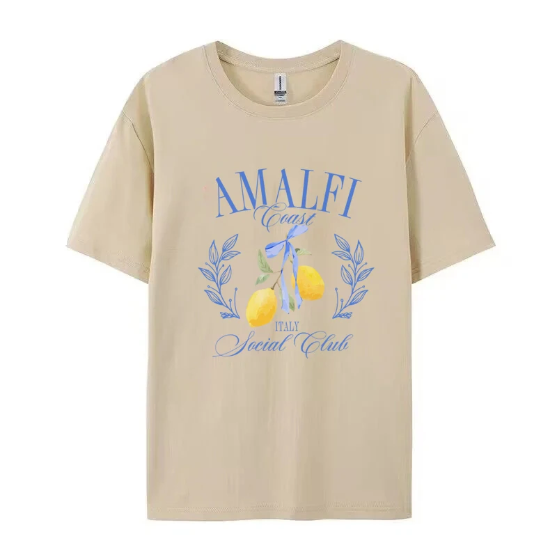 Lemon Print T-shirt Short Slee - Summer Clothing Cartoon recension och pris