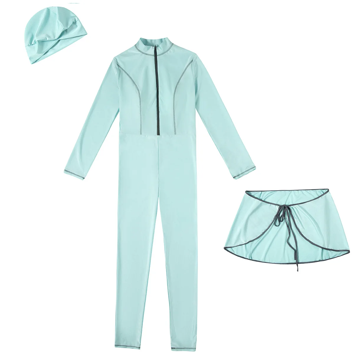 3PCS/Set Plain Muslim Modest S - Summer Clothing Hijab recension och pris