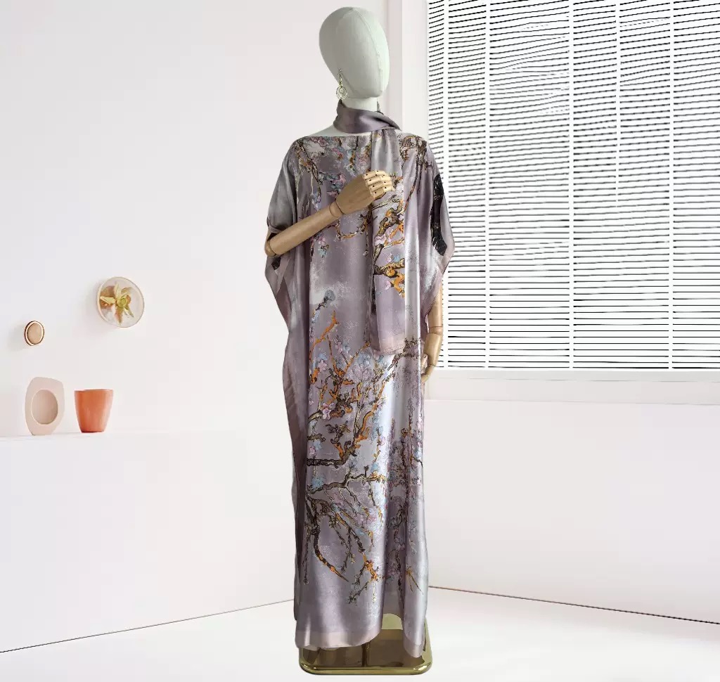 Causal Three Printed Silky Kaf - Summer Clothing Hijab recension och pris