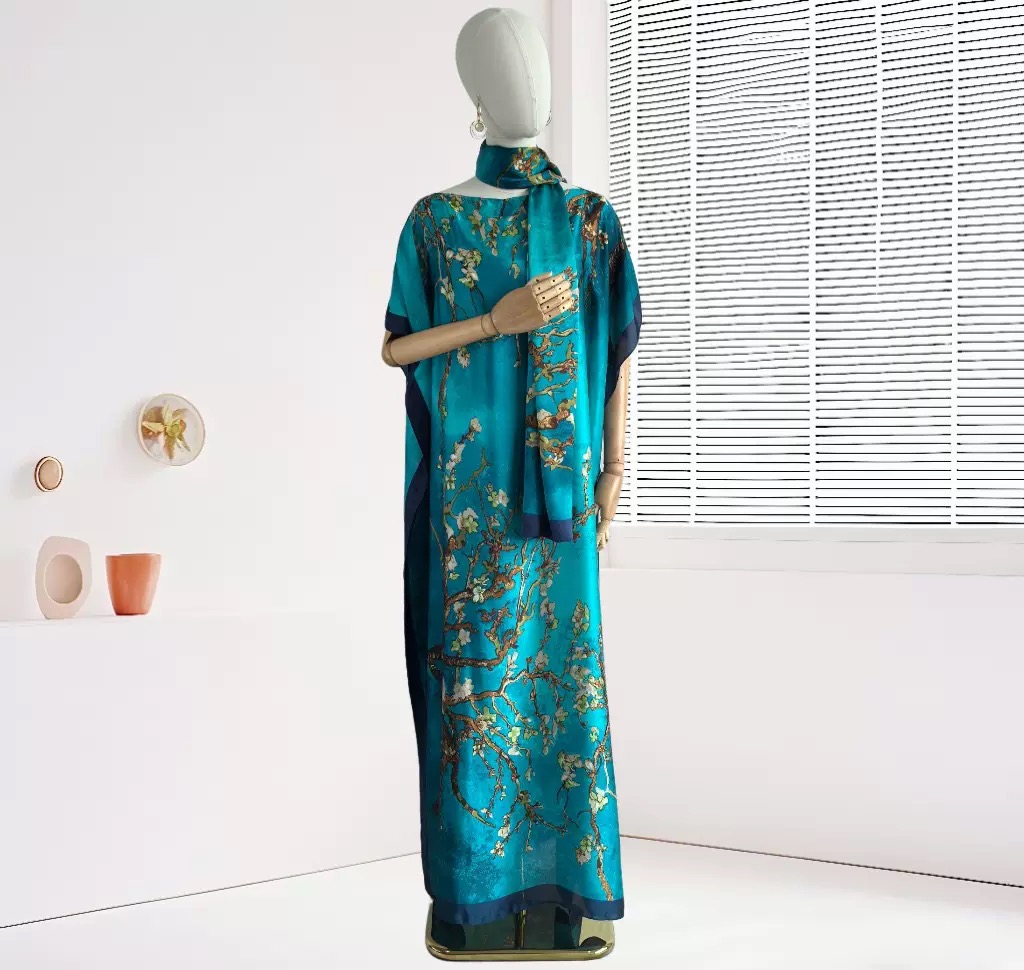 Causal Three Printed Silky Kaf - Summer Clothing Hijab recension och pris