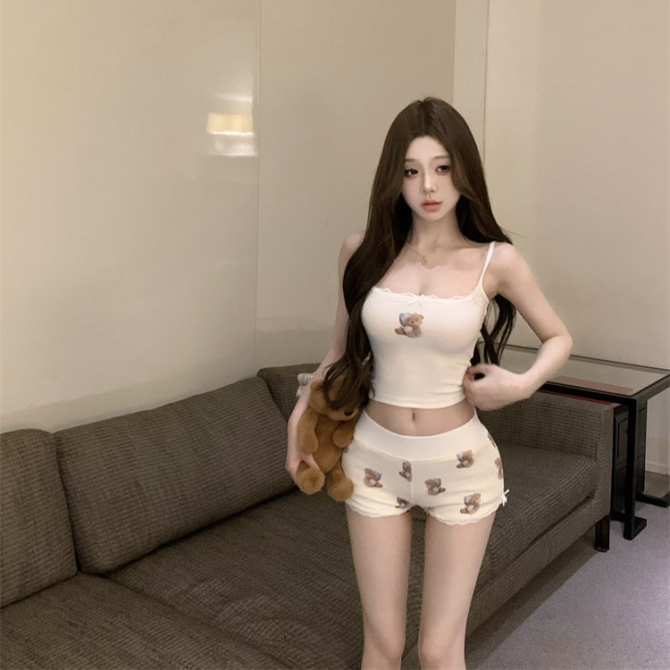 Two Piece Set,Camis and Short, - Summer Clothing Cartoon recension och pris