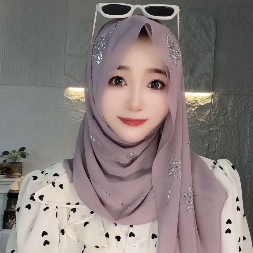 Butterfly Fashionable Ready-to - Summer Clothing Hijab recension och pris