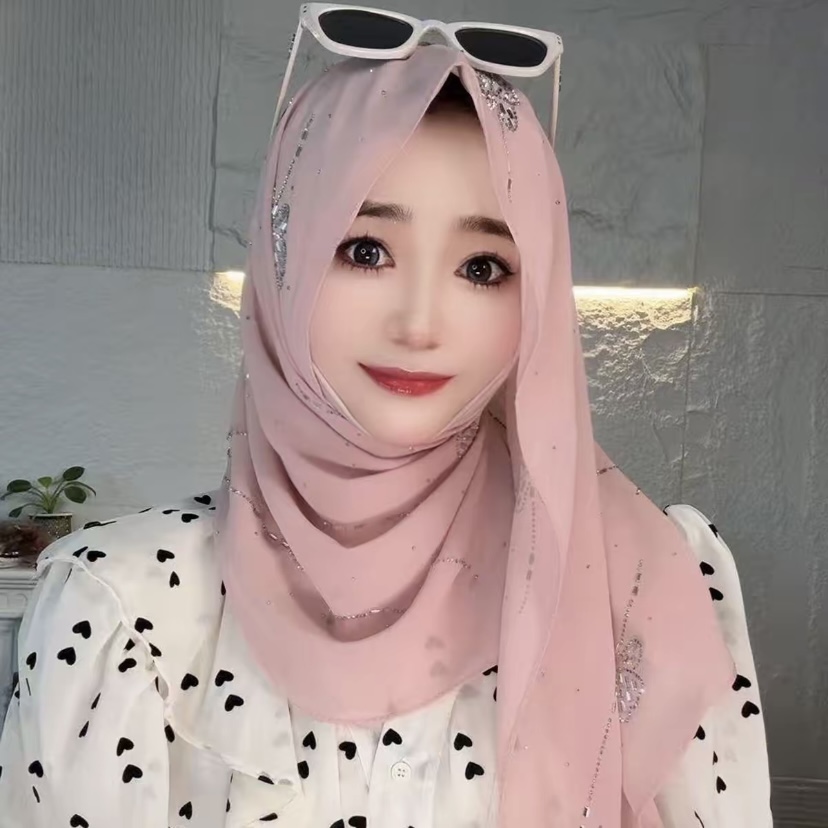 Butterfly Fashionable Ready-to - Summer Clothing Hijab recension och pris