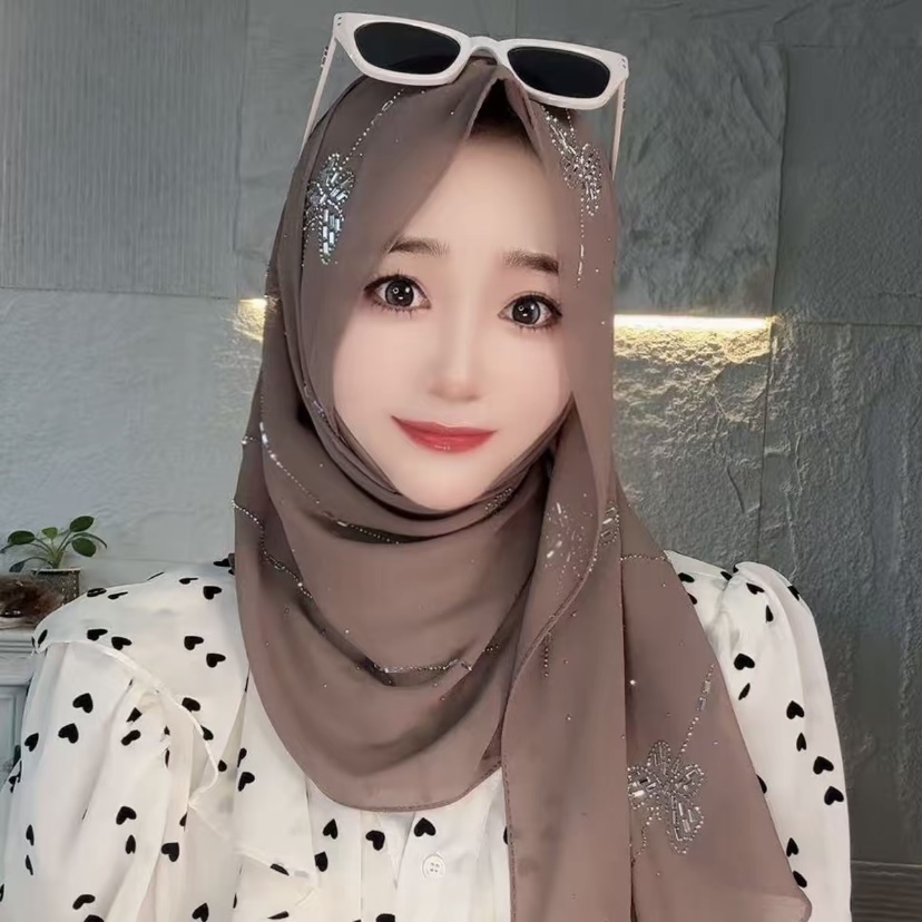 Butterfly Fashionable Ready-to - Summer Clothing Hijab recension och pris
