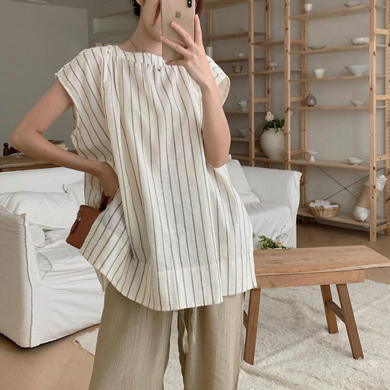 Casual  Striped Blouse Women's - Summer Clothing Drop recension och pris